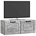 Mobile Porta TV da Muro Grigio Cemento 78,5 x 31 x 30 cm - Foto miniatura 2