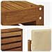 Set di divani da esterno con cuscino 5 pcs Naturale e Beige - Foto miniatura 7