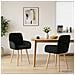 Sedie da pranzo 2 pcs Tessuto Nero 56,5 x 50 x 87,5 cm - Foto miniatura 2