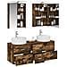 Set di mobili per il bagno 5 pcs Rovere Fumo - Foto miniatura 3