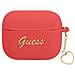 Guess Guaplschsr Airpods Pro Custodia Rossa /rossa In Silicone Collezione Heart - Foto miniatura 1