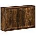 Mobiletto per Scarpe da Muro EDE 71 x 17 x 43 cm Rovere Fumo - Foto miniatura 1