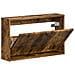 Mobiletto per Scarpe da Muro EDE 71 x 17 x 43 cm Rovere Fumo - Foto miniatura 3