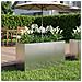 Vaso da giardino Argento 100 x 30 x 50 cm Acciaio Inox - Foto miniatura 2