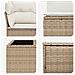 Set di divani 8 pz Beige e Bianco Crema - Foto miniatura 4