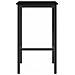 Tavolo da bar 52 x 52 x 90 cm Legno ingegnerizzato Rovere Nero - Foto miniatura 3