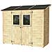 Casetta Vaniglia Addossata Con Porta Doppia 245x102 Cm Finestrata - Foto miniatura 2