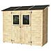 Casetta Vaniglia Addossata Con Porta Doppia 245x102 Cm Finestrata - Foto miniatura 1
