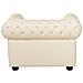Poltrona Vintage In Pelle Beige Chesterfield - Foto miniatura 12