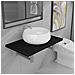 Set Mobili Da Bagno 2 Pz Ceramica Nero - Foto miniatura 1