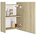 Mobile Bagno con Specchio Rovere Sonoma 62,5x20,5x64Multistrato - Foto miniatura 4