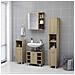 Mobile Bagno con Specchio Rovere Sonoma 62,5x20,5x64Multistrato - Foto miniatura 5