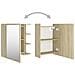 Mobile Bagno con Specchio Rovere Sonoma 62,5x20,5x64Multistrato - Foto miniatura 6