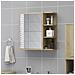 Mobile Bagno con Specchio Rovere Sonoma 62,5x20,5x64Multistrato - Foto miniatura 1