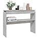 Tavolino Consolle Grigio Cemento 102x30x80cm Legno Multistrato - Foto miniatura 3