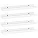 Mensole A Muro 4 Pz Bianco Lucido 40x9x3 Cm - Foto miniatura 2