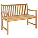 Panchina da Giardino 114 cm in Legno Massello di Teak - Foto miniatura 1