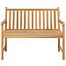 Panchina da Giardino 114 cm in Legno Massello di Teak - Foto miniatura 2