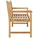 Panchina da Giardino 114 cm in Legno Massello di Teak - Foto miniatura 3