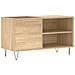 Mobile Porta Dischi Rovere Sonoma 85x38x48 Cm Legno Multistrato - Foto miniatura 1