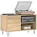 Mobile Porta Dischi Rovere Sonoma 85x38x48 Cm Legno Multistrato - Foto miniatura 2