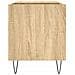 Mobile Porta Dischi Rovere Sonoma 85x38x48 Cm Legno Multistrato - Foto miniatura 4