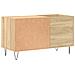 Mobile Porta Dischi Rovere Sonoma 85x38x48 Cm Legno Multistrato - Foto miniatura 5