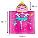 Poncho Mare Per Bambini In Spugna 100% Cotone In Varie Fantasie Poncho Ballerina - Foto miniatura 4