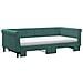 Divano Letto Estraibile Materassi Verde Scuro 100x200 Velluto - Foto miniatura 6