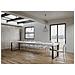 Tavolo Allungabile 90x160/420 Cm Tecno Telaio Antracite - Bianco Frassino - Foto miniatura 5
