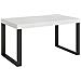 Tavolo Allungabile 90x160/420 Cm Tecno Telaio Antracite - Bianco Frassino - Foto miniatura 6