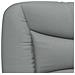 Cuscino Testiera Grigio Chiaro 120 cm in Tessuto - Foto miniatura 7