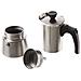 Hez9es100 Inox Moka 4 Tazze Premium Quality Per Piani A Induzione - Foto miniatura 2