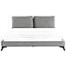 Letto Velluto Melle 180 X 200 Cm Grigio - Foto miniatura 5