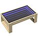 Tavolino Da Salotto Con Led Infinity Rovere Sonoma 90x53x30 Cm - Foto miniatura 3