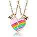Collana Puzzle Cuore Collana Dell'amicizia, Confezione Da 2 Multicolor - Foto miniatura 1