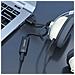 AISENS A106-0770, USB-A, 3,5 mm, 0,1 m, Nero - Foto miniatura 2