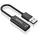 AISENS A106-0770, USB-A, 3,5 mm, 0,1 m, Nero - Foto miniatura 4