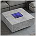 Tavolino Salotto Con Led Infinity Grigio Cemento 100x100x40 Cm - Foto miniatura 1