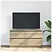 Mobile Porta Tv Rovere Sonoma 100x35x54 Cm In Legno Multistrato - Foto miniatura 3