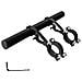 Prolunga Manubrio Bici, Supporto Multifunzionale In Lega Di Alluminio Black + Black - Foto miniatura 1