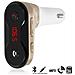Carc8 Vivavoce Bluetooth Per Auto Con Trasmettitore Fm 7x9x3 Cm. Colore: Oro - Foto miniatura 1