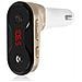 Carc8 Vivavoce Bluetooth Per Auto Con Trasmettitore Fm 7x9x3 Cm. Colore: Oro - Foto miniatura 6