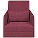 Divano letto a pavimento 2 in 1 rosso vino 65x80x83 cm tessuto - Foto miniatura 5