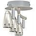 Faretto da soffitto 3 vie regolabile Nichel opaco GU10 - Foto miniatura 6