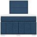 Giroletto a Molle con Materasso Blu 120x190 cm in Tessuto - Foto miniatura 4