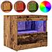 Armadi Laterali  con Luci LED 2 pezzi Legno Vecchio 50x40x45 cm - Foto miniatura 3