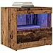 Armadi Laterali  con Luci LED 2 pezzi Legno Vecchio 50x40x45 cm - Foto miniatura 4