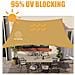 Vela Ombreggiante Tenda Da Sole Da Giardino 3x4 M Blocca Il 95% Dei Raggi Uv Giallo - Foto miniatura 4