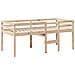 Letto a Soppalco con Tetto 90x190 cm Legno Massello di Pino - Foto miniatura 7